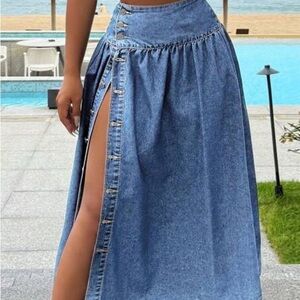 Denim Blue Women's Skirt